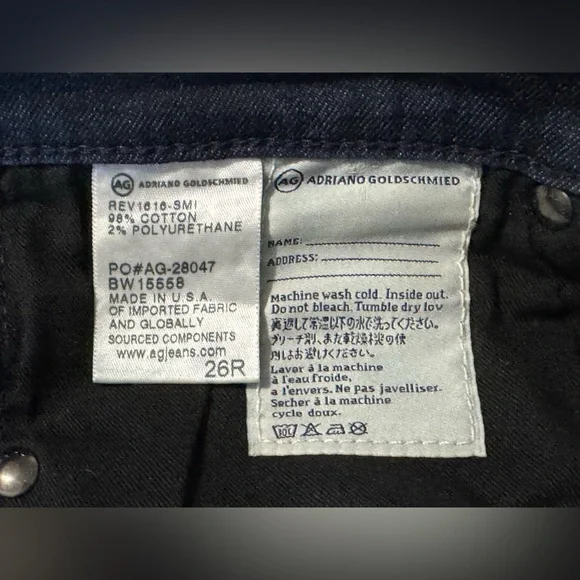 AG Harper essential straight jeans size 26R - Picture 2 of 10